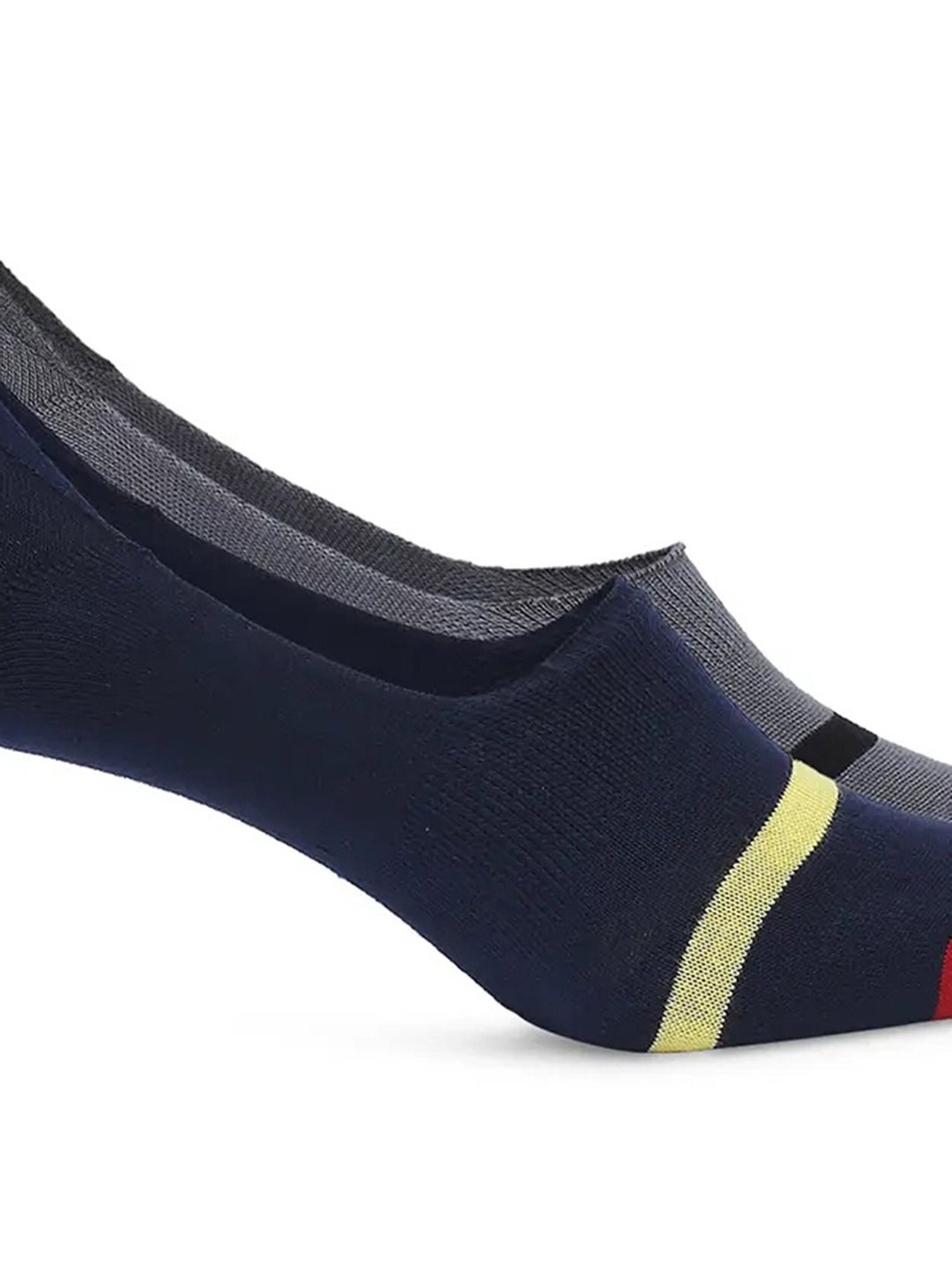 UnderJeans by Spykar Assorted No Show Socks - Pack of 2