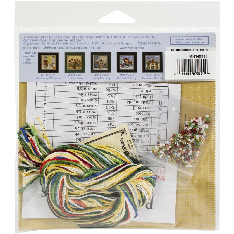 Mill Hill Buttons & Beads Counted Cross Stitch Kit 5"X5"-It's A Wonderful Life (14 Count)