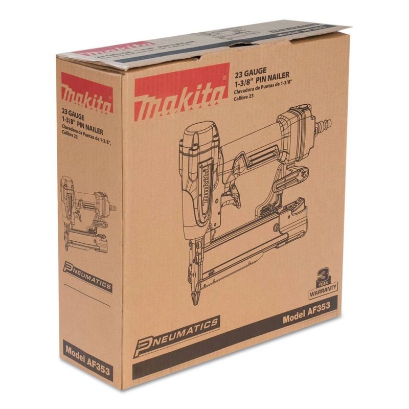 Makita AF353 23-Gauge 1-3/8 in. Pneumatic Pin Nailer