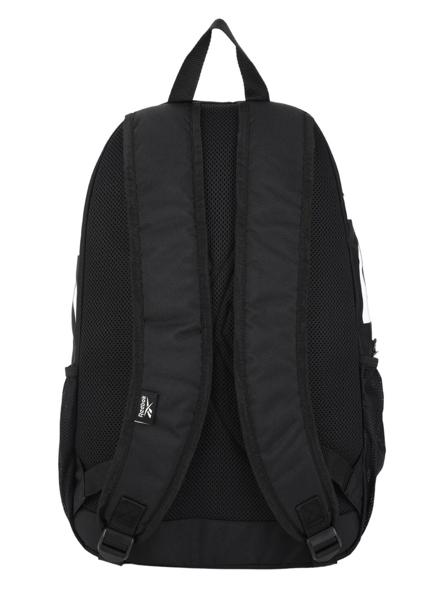 Reebok Black Polyester Solid Backpack