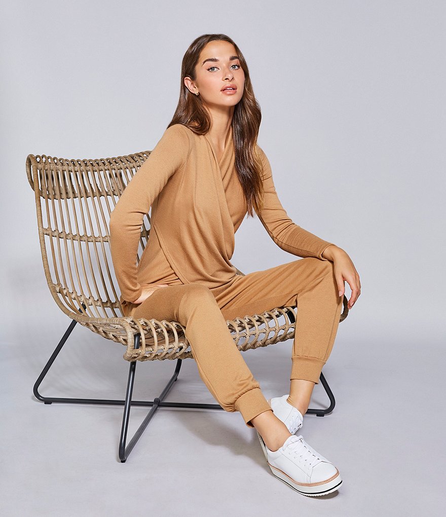 1. STATE Drawstring Cozy Knit Drawstring Joggers