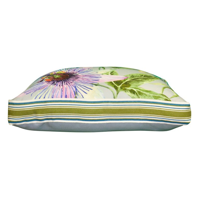 20" x 20" Pretty Protea Ribbon Decorative Patio Throw Pillow - Edie@Home