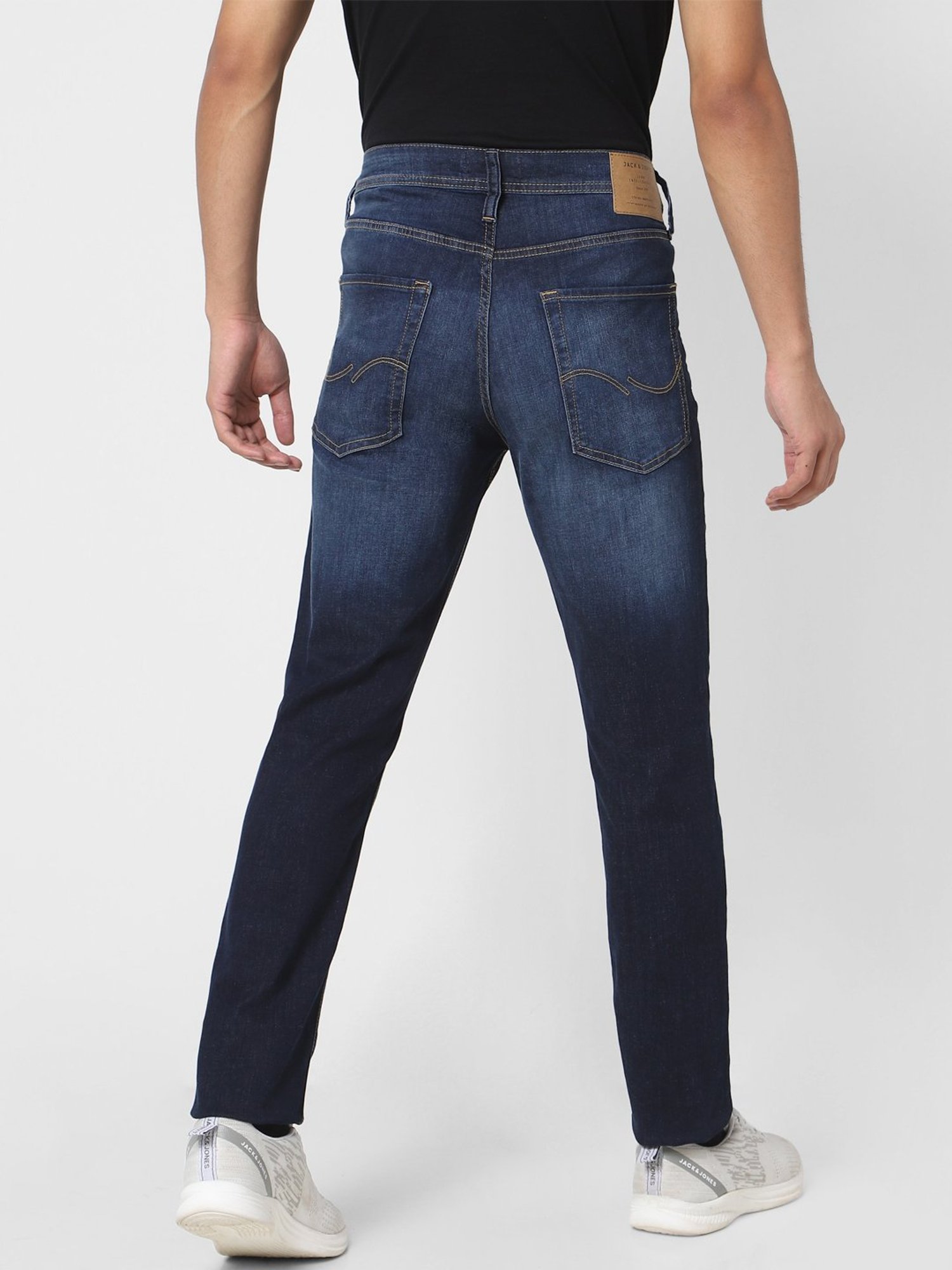 Jack & Jones Dark Blue Skinny Fit Low Rise Jeans