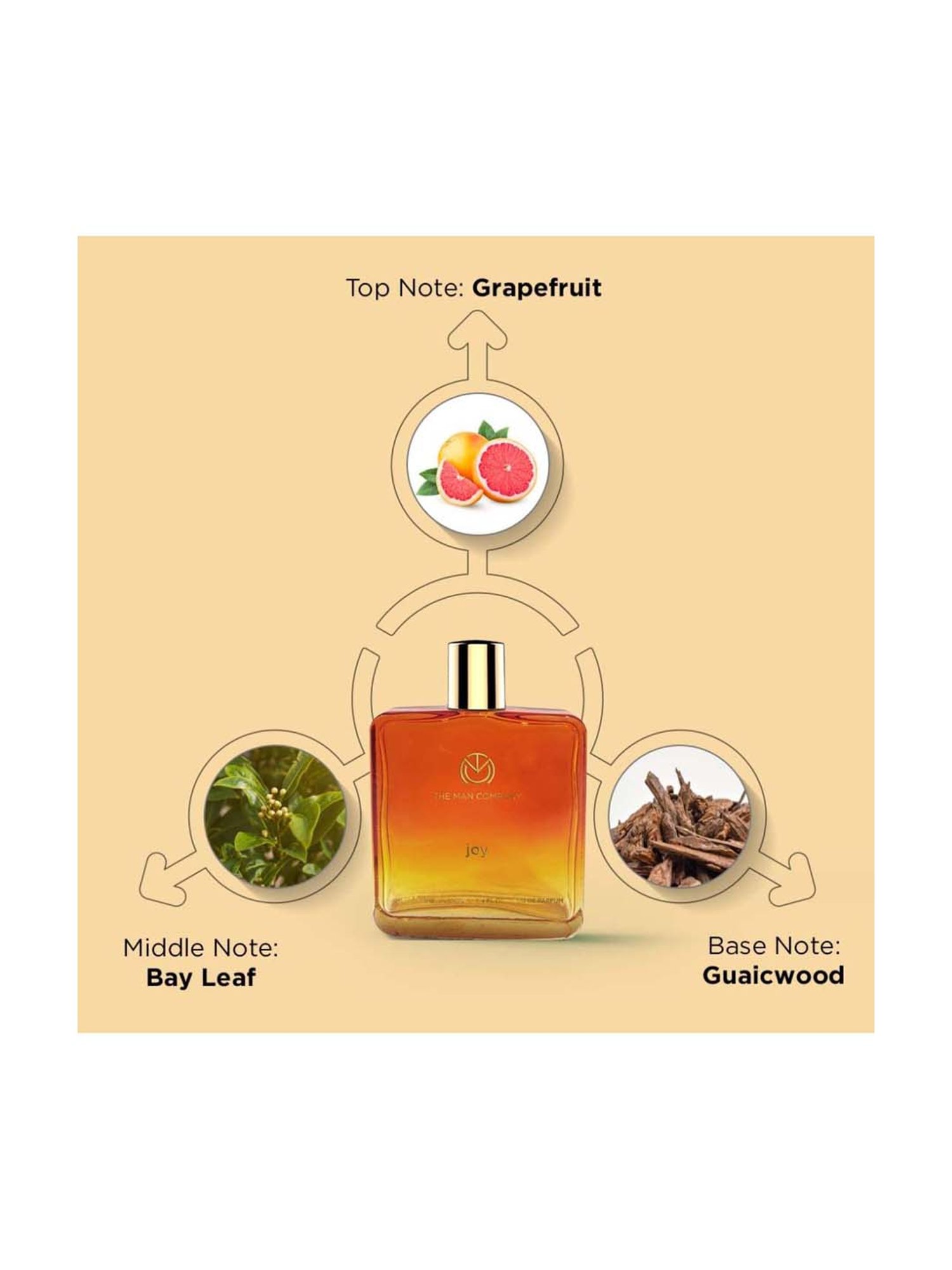 The Man Company Joy EDP For Men Premium Long - Lasting Fragrance for Him Eau De Parfum - 100 ml