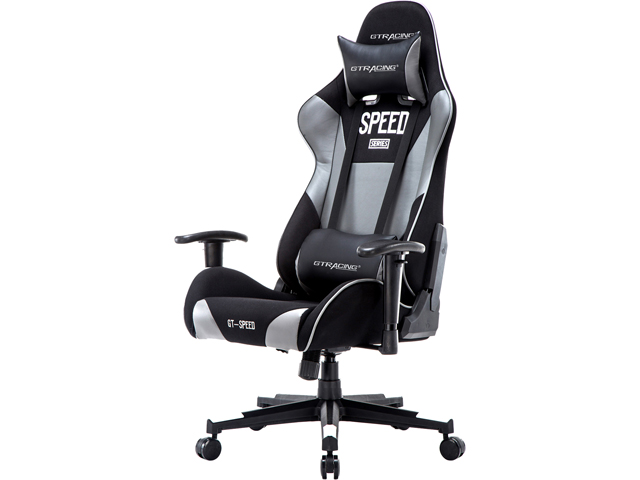 GTRACING Ergonomic Office Chair - Racing Seat, Height Adjustment, Pillows, Recliner, Swivel Rocker Tilt, for E-Sports, Computers, and Gaming