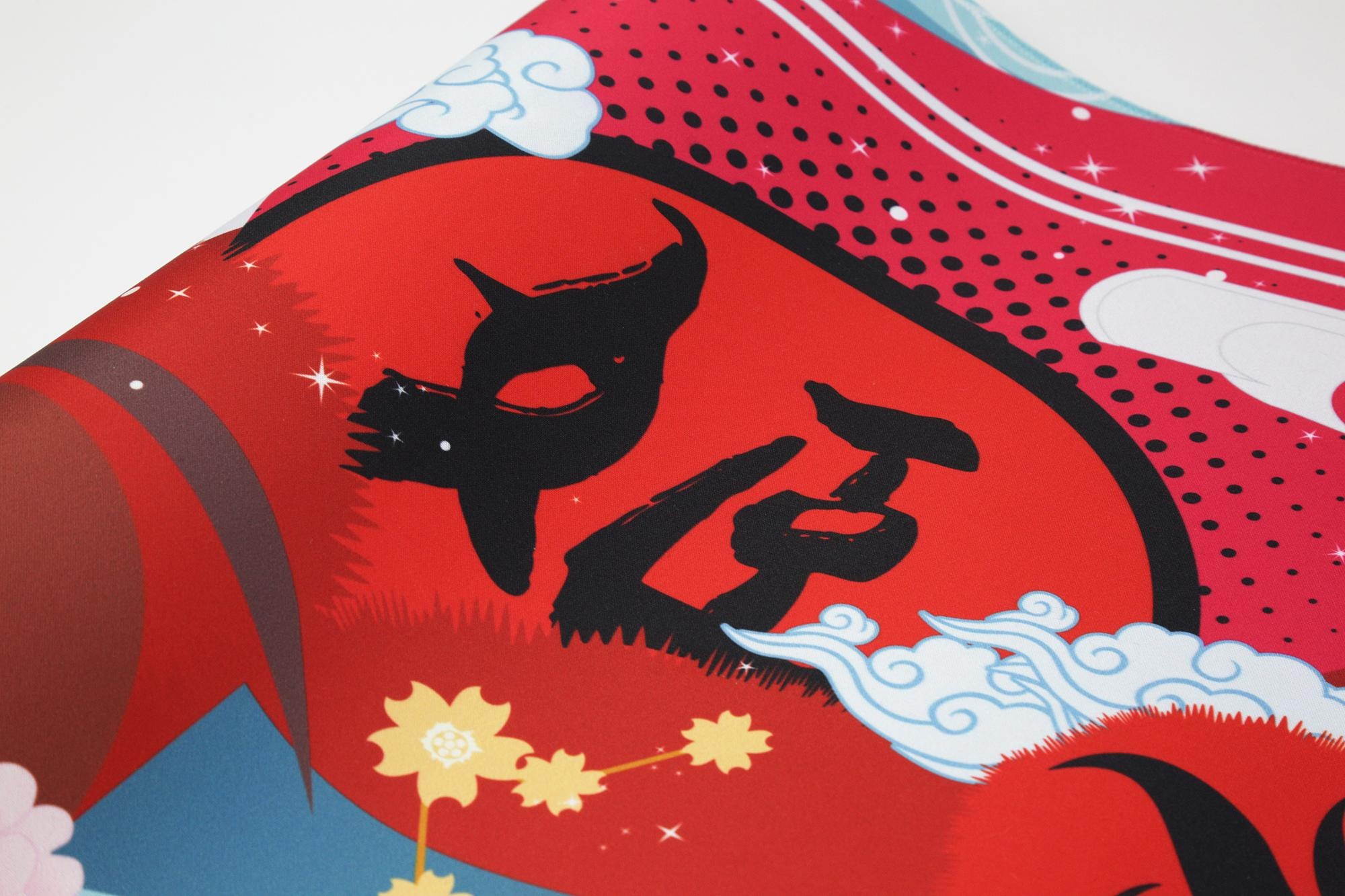 Varmilo Extra Large National Beauty Beijing Opera Desk Pad/Mat with Stitched Edges  Mouse Pad