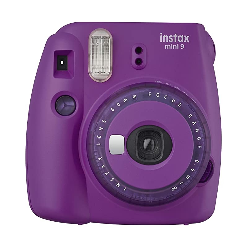 Mini 9 Instant Camera with Clear Accents Purple