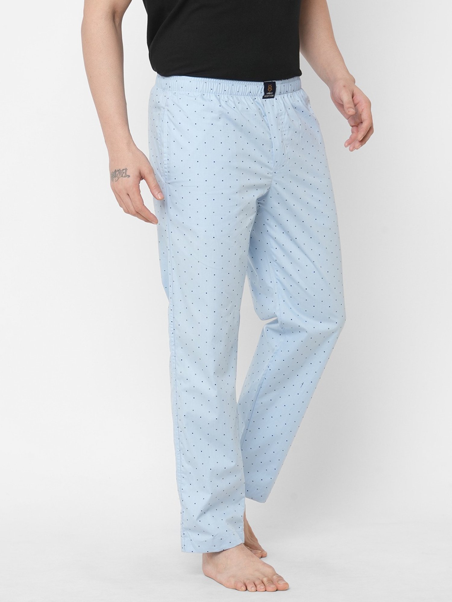 Crimsoune Club White Cotton Regular Fit Printed Lounge Shorts