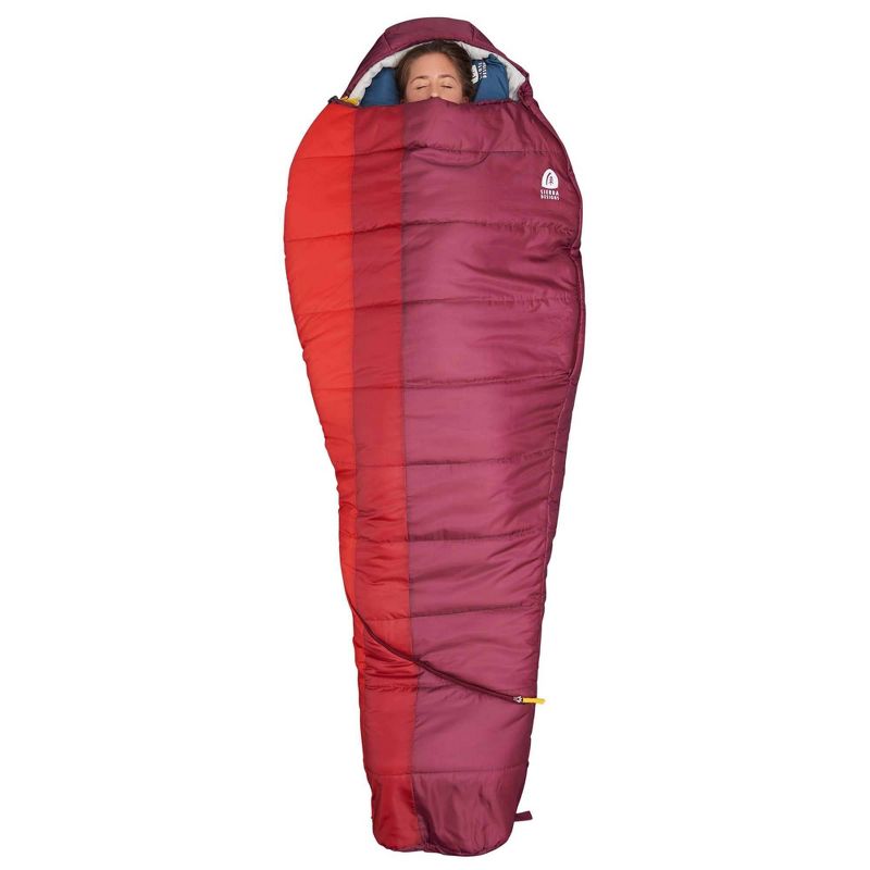 Sierra Designs Eldora 20 Degree Fahrenheit Mummy Sleeping Bag - Red