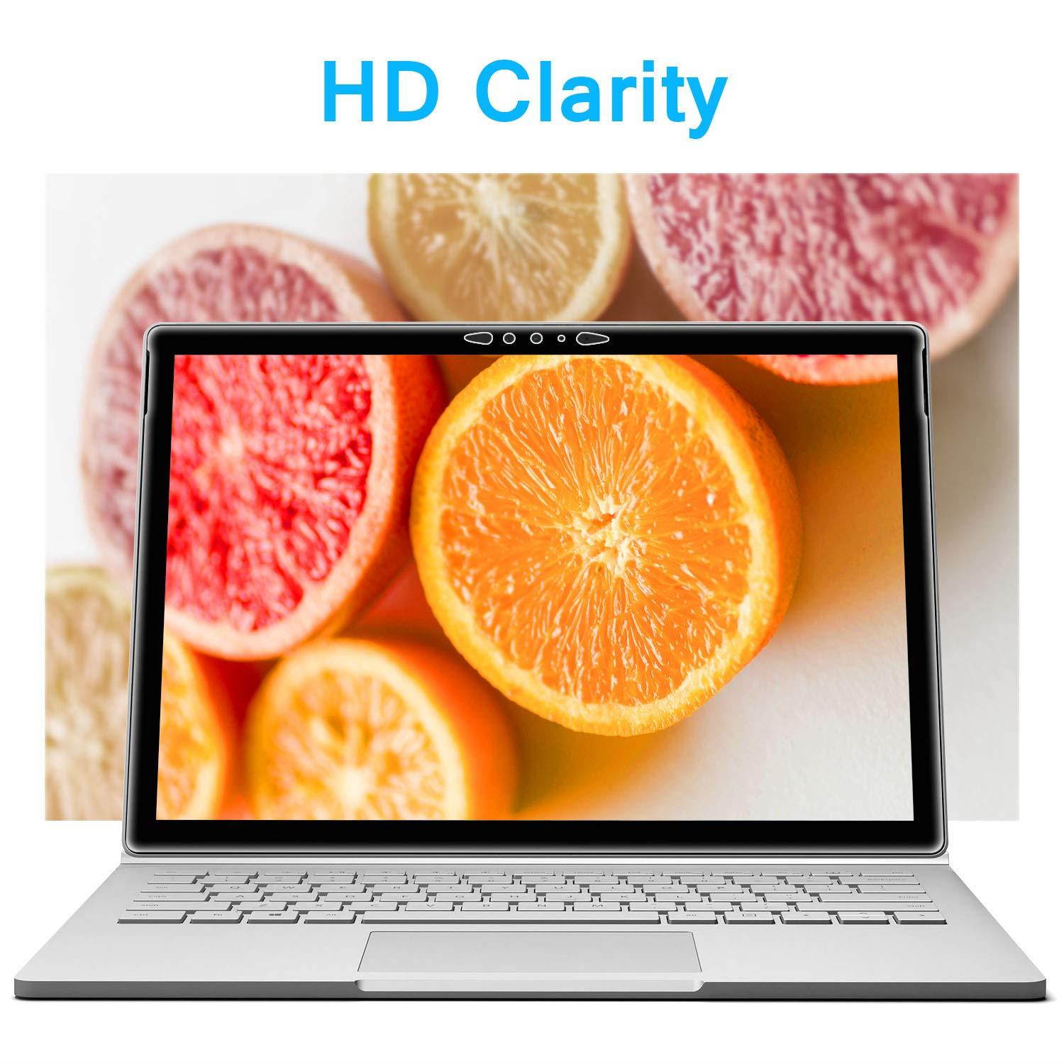 Microsoft Surface Book 2 (15 Inch), Screen Protector Megoo, [HD Tempered Glass ] Anti-Scratch Easy Installation Screen Shield Protector for Surface Book 2-15 Inch