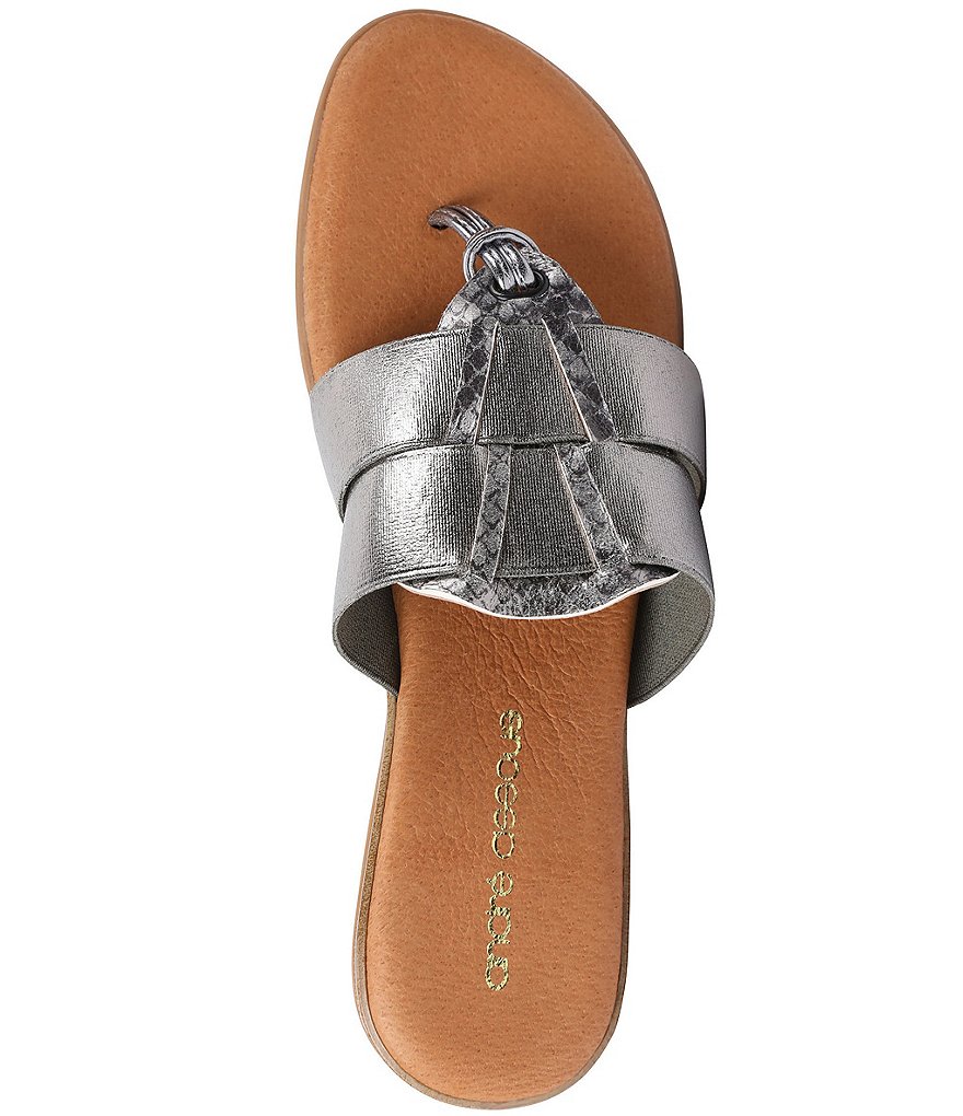 Andre Assous Elise Featherweights&trade; Elastic Leather Thong Sandals