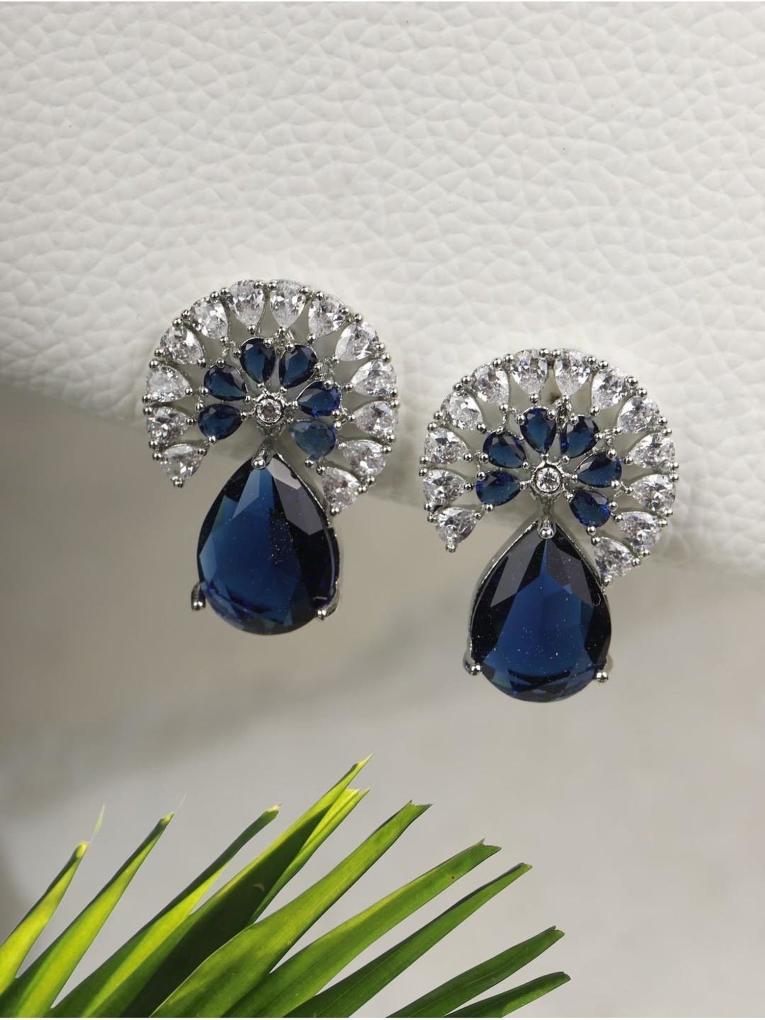 Priyaasi Blue Stud Earrings