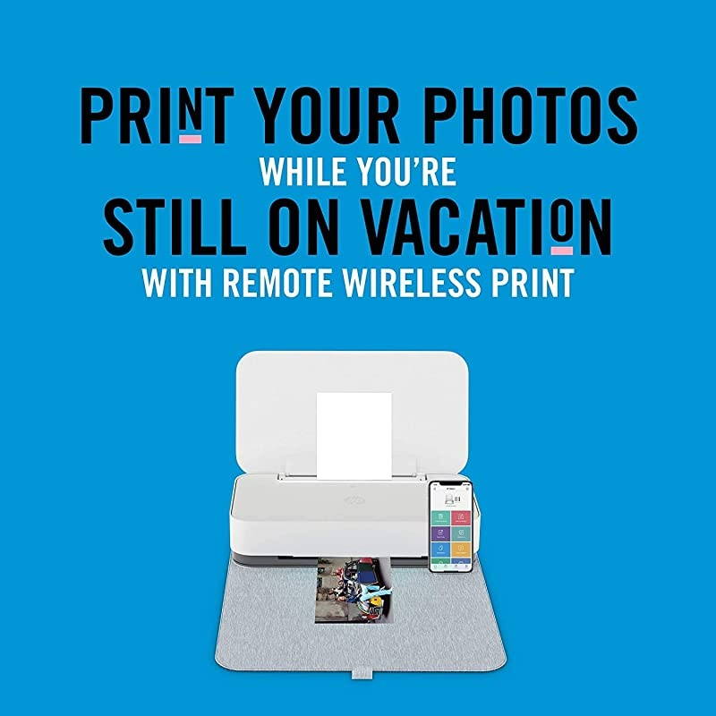 Tango X Smart Wireless Printer with Indigo Linen cover &ndash; Mobile Remote Print, Scan, Copy,  Instant Ink (3DP64A)