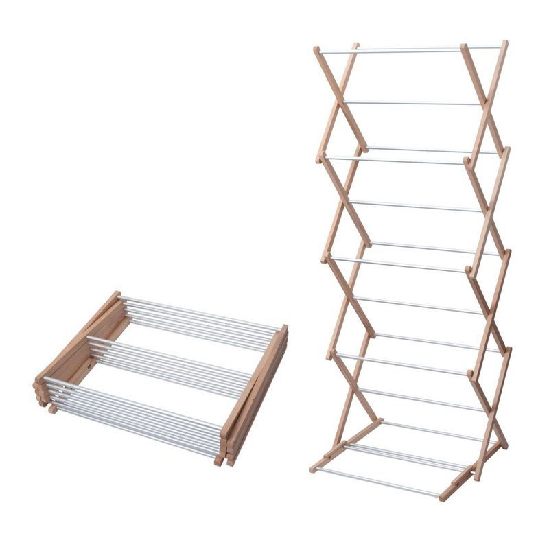INNOKA Premium Classic Wooden Adjustable Clothes Drying Rack