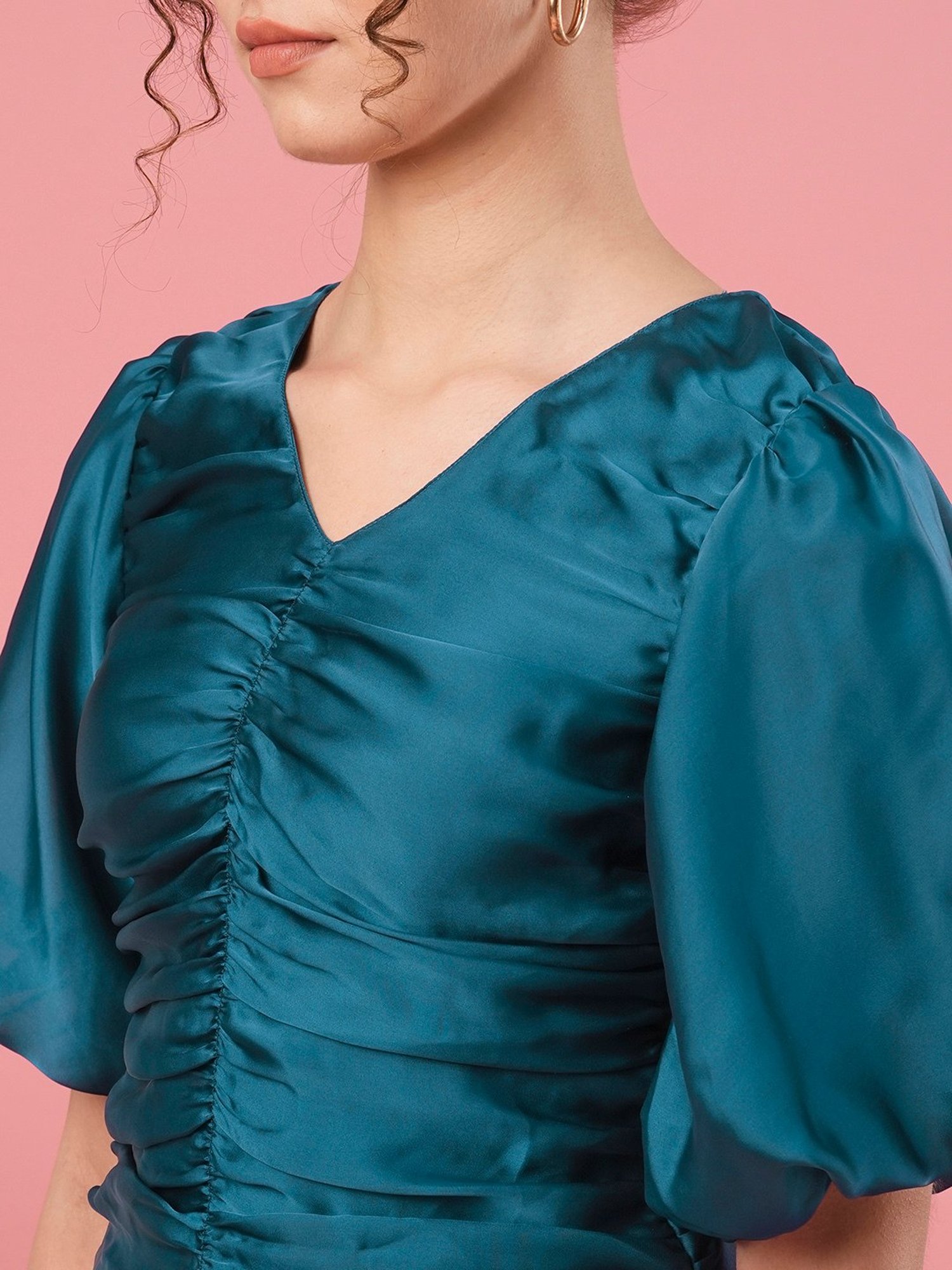 Globus Teal Regular Fit Top