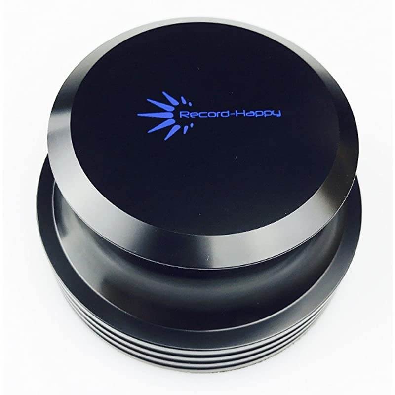 Vinyl Record Weight LP Stabilizer Turntable Clamp by 15oz HiFi Premium Aluminum Audiophile Grade Vibration Reducer with Soft Base Pad for Optimal Audio and Performance of your R Player