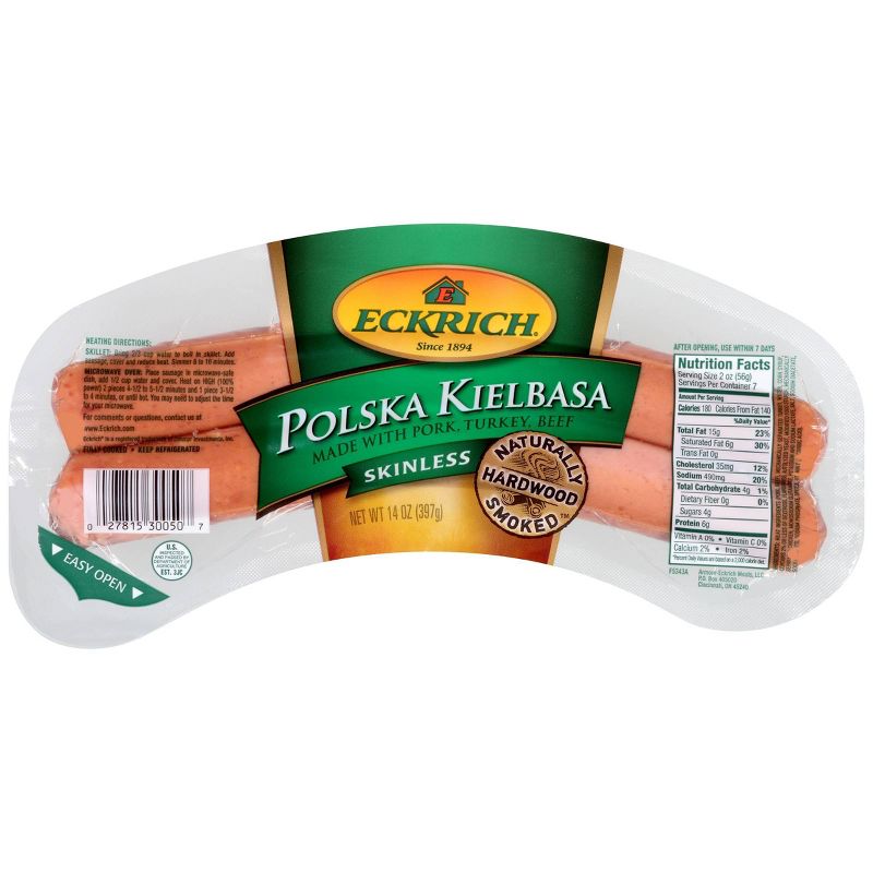 Eckrich Skinless Polska Kielbasa - 14oz