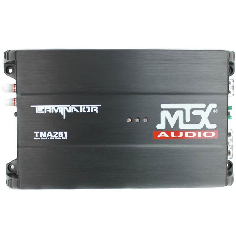 MTX TNP212D2 12" Dual Loaded 1200W Car Subwoofer Enclosure Audio with Sub Box, Mono Block Amplifier, and Amplifier Amp Complete Wiring Install Kit