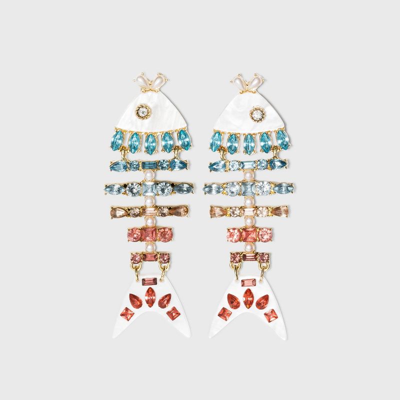 SUGARFIX by BaubleBar Colorful Fish Drop Earrings