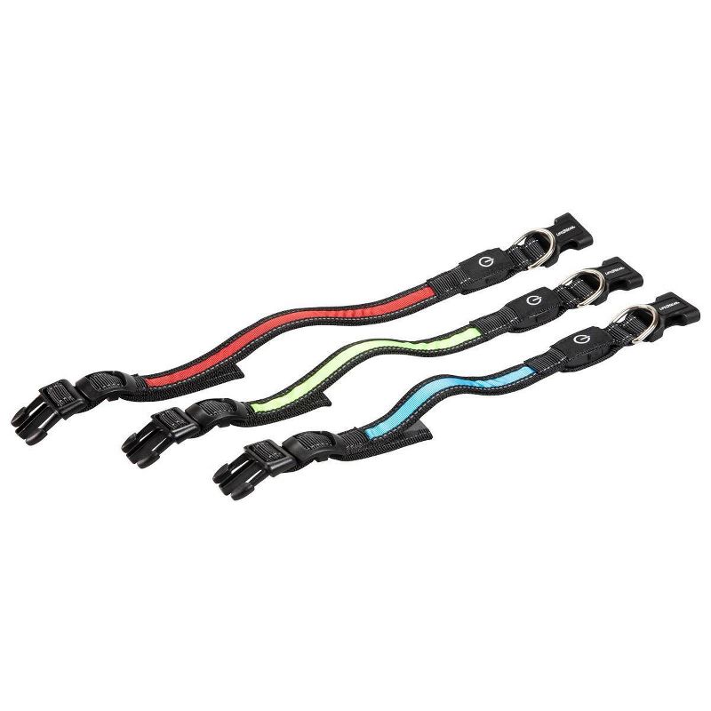 Life+Gear Rechargeable Glow Dog Collar - L