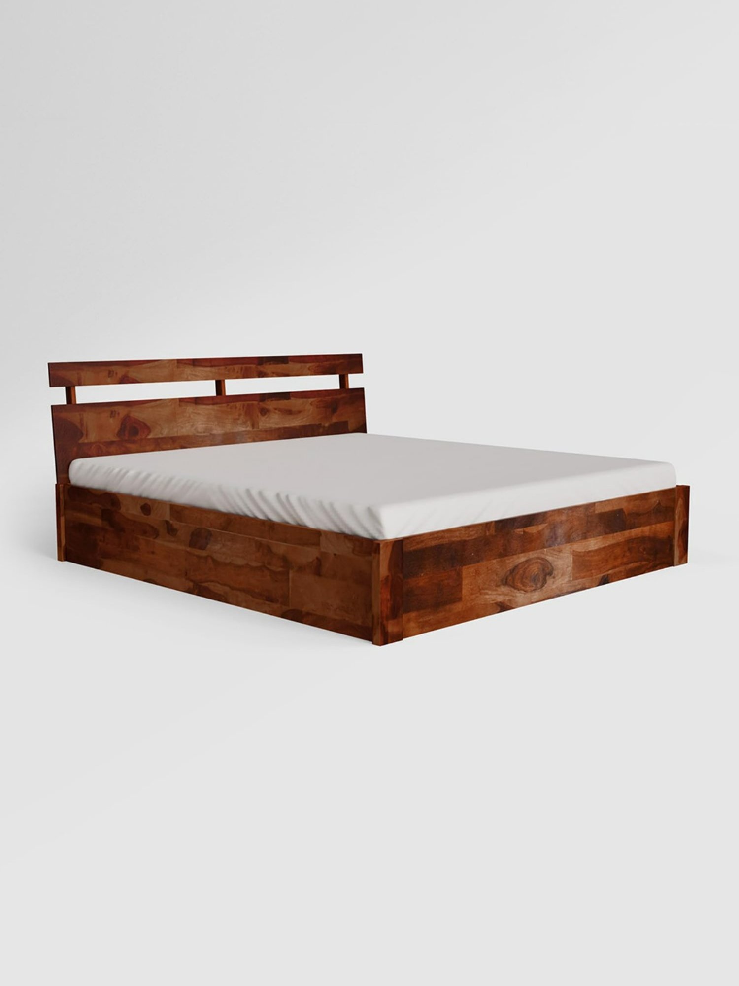 Nilkamal Riva Black Engineered Wood King Size Bed with Storage