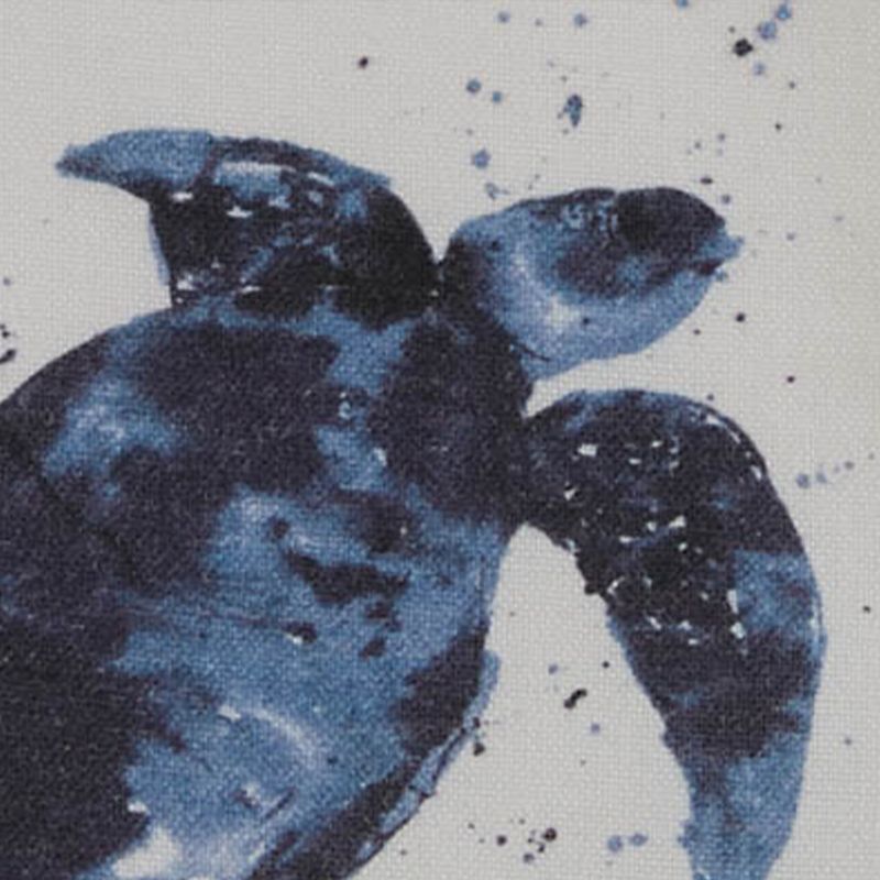 Split P Deep Blue Sea Printed Turtle Napkin Set - White