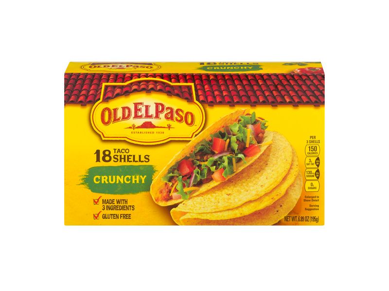 Old El Paso Gluten Free Crunchy Taco Shells - 6.89/18ct