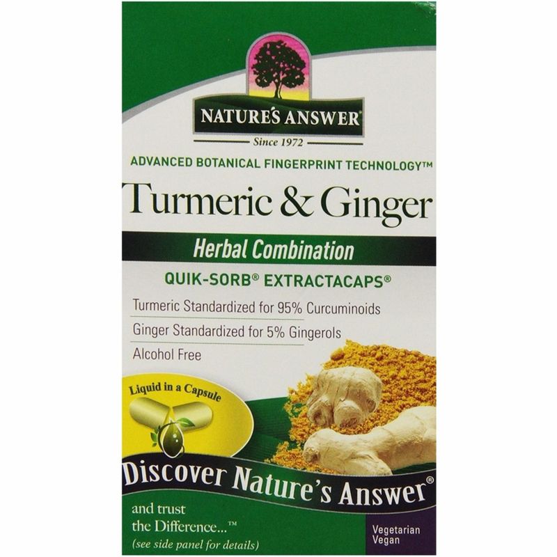Nature's Answer Tumeric & Ginger Capsules- 90 ct