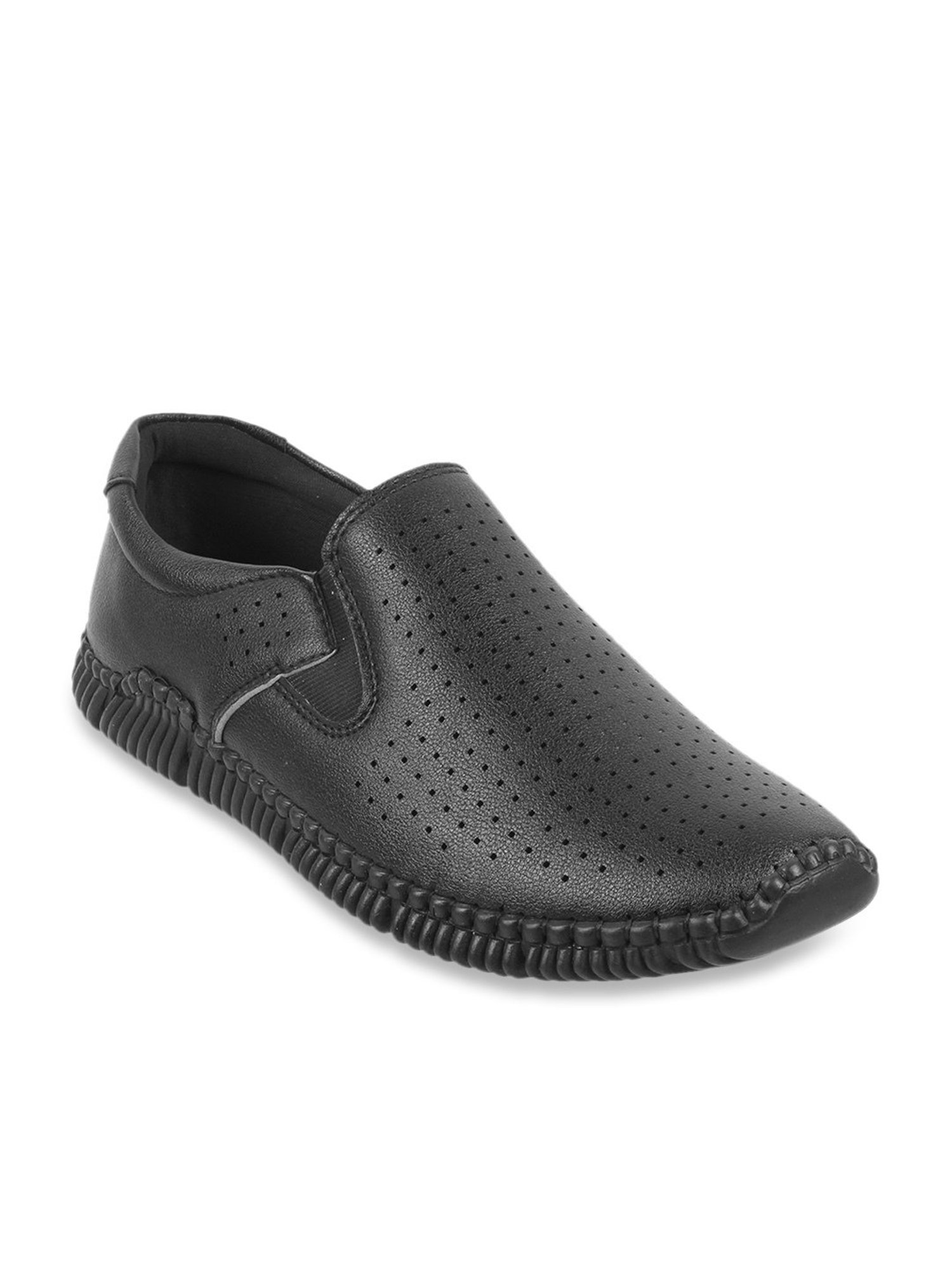 Walkway Men's Black Casual Loafers