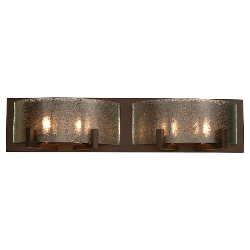5" Firefly 4 Light Bath Vanity Warm Bronze Finish/Micro-Texture Glass - Varaluz
