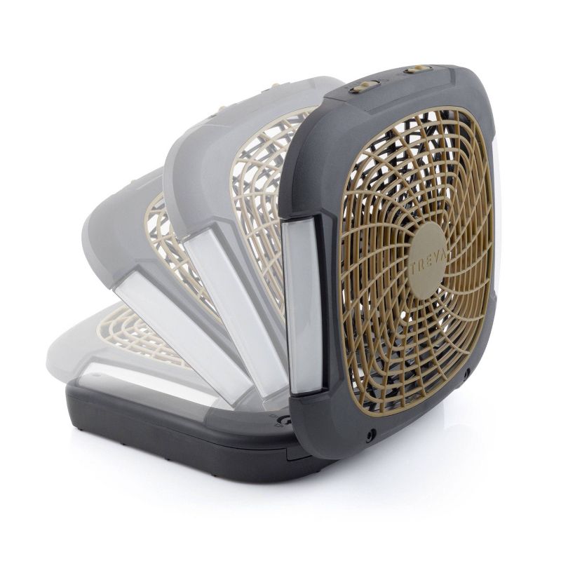 Treva 10" Portable Battery Powered Fan with Lights