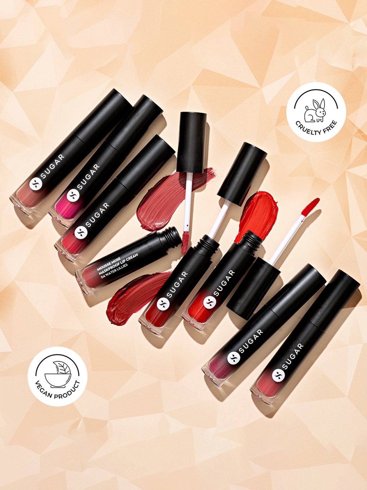 SUGAR Cosmetics Mousse Muse Maskproof Lip Cream 02 Pinkie - 5 ml