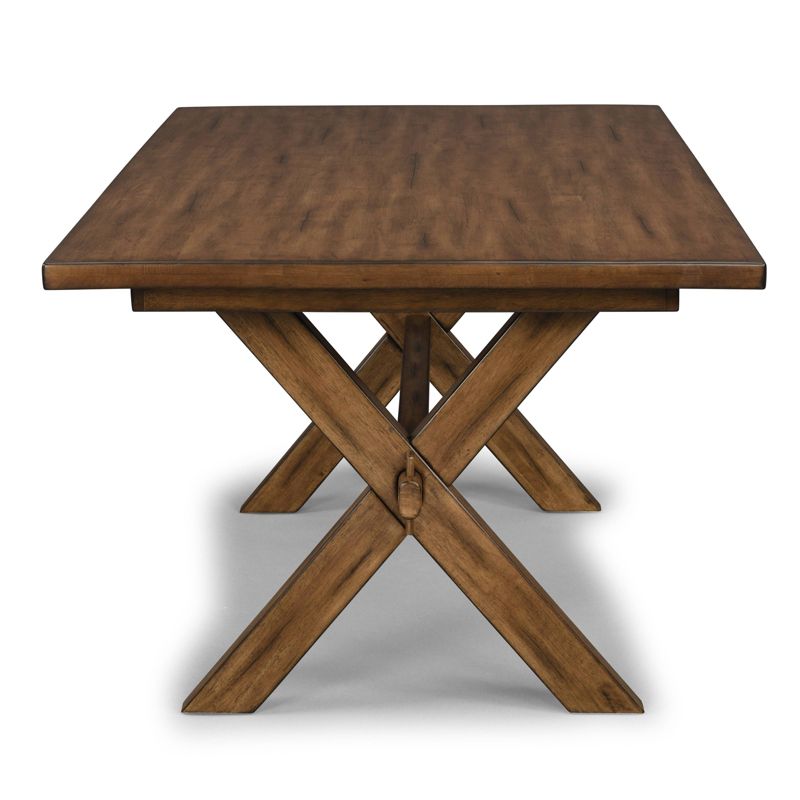 Sedona Rectangular Trestle Dining Table Toffee - Home Styles
