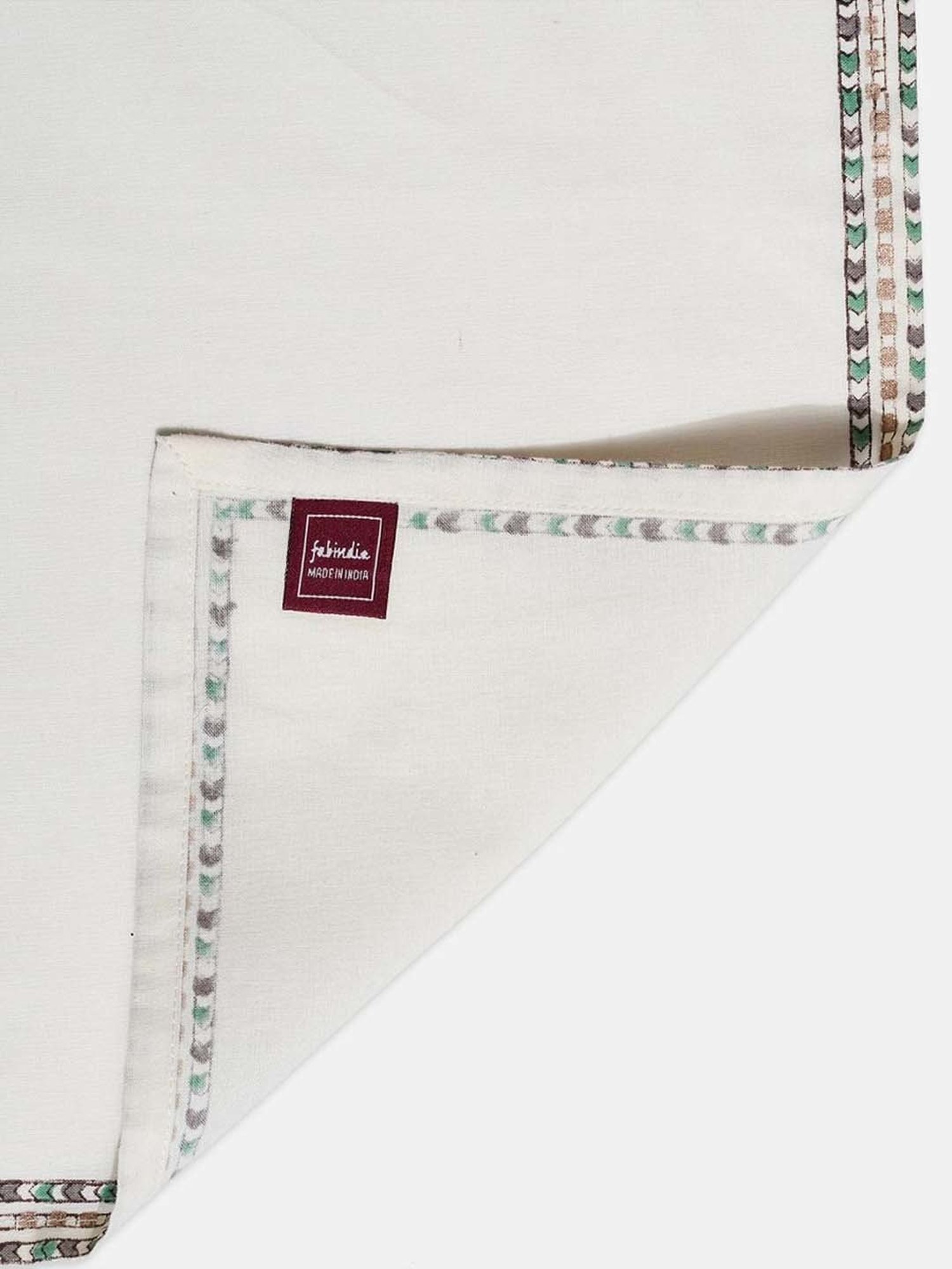 Fabindia Home Antara Blue Cotton 134 TC Napkins - Set of 6