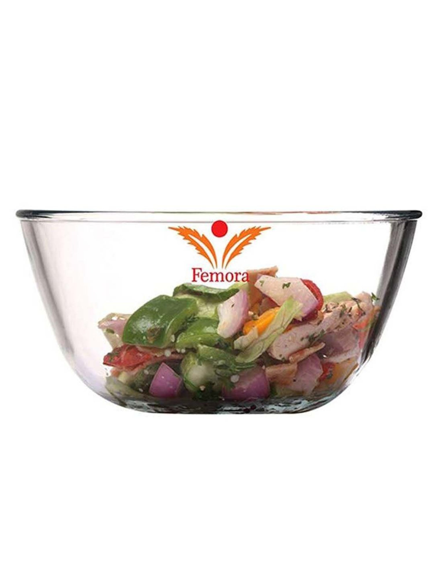 HAZEL Silver Stainless Steel Mixing Bowl - Set of 3 (2.1L)