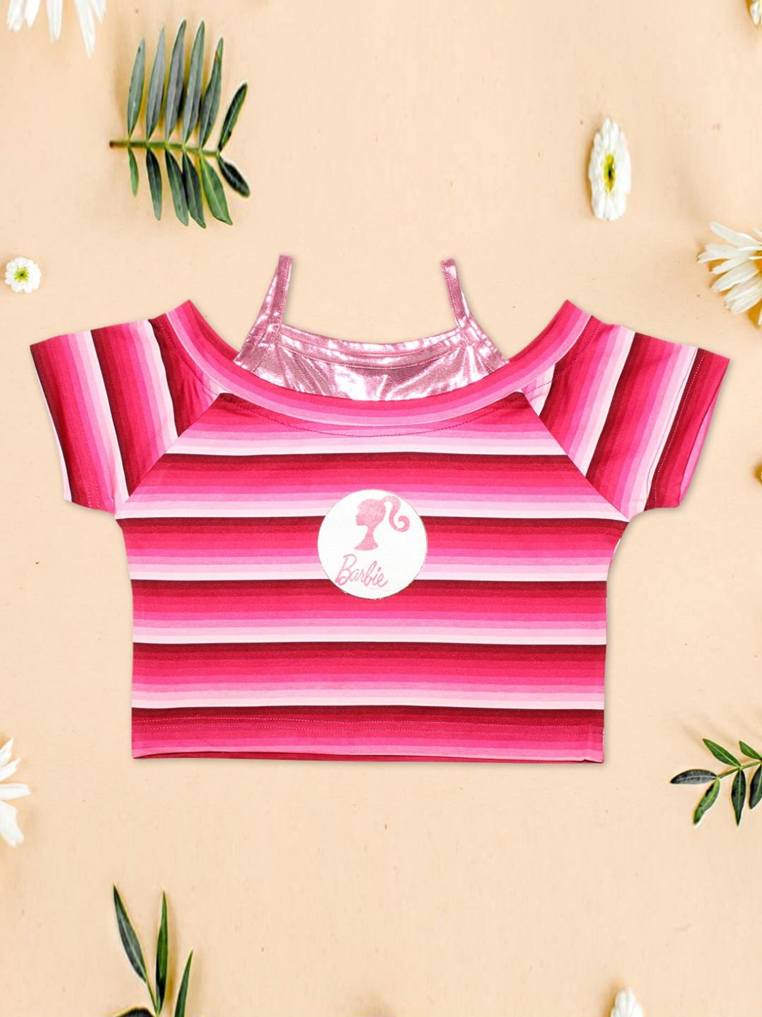 Cutecumber Kids Pink Striped Top