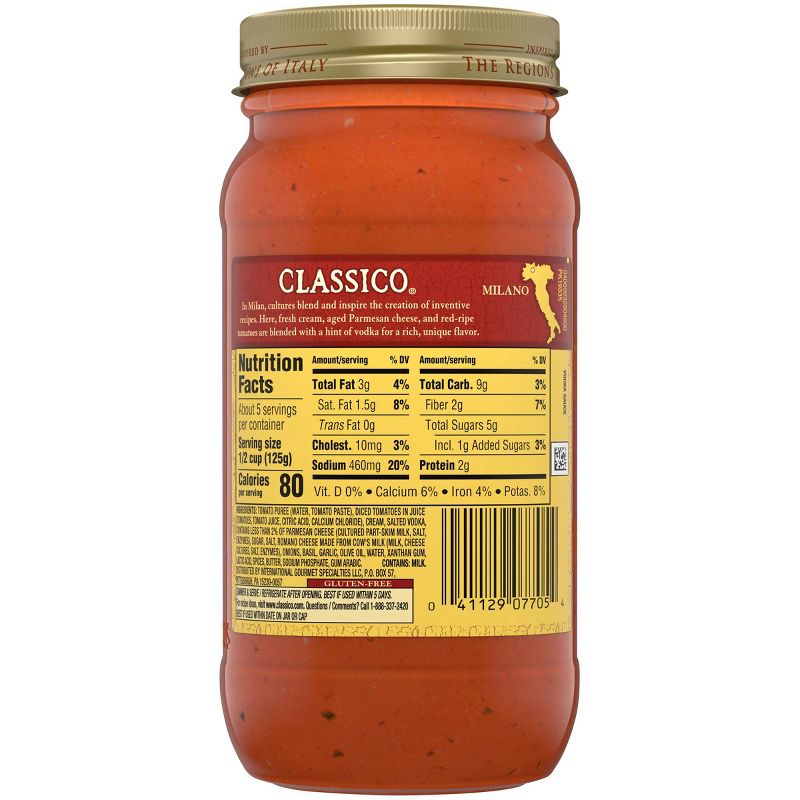 Classico Signature Recipes Vodka Pasta Sauce - 24oz