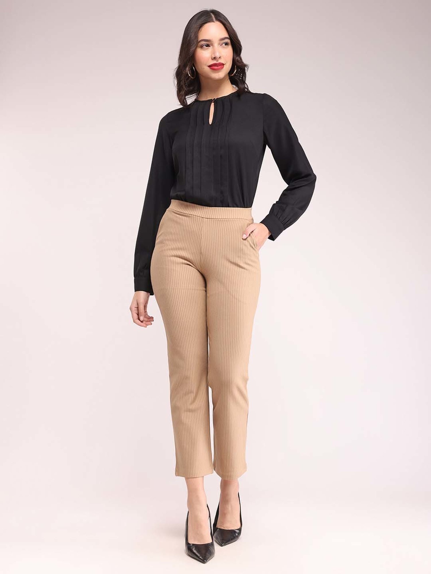 Fablestreet Black Relaxed Fit Top