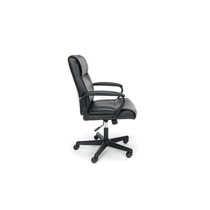 ESS Collection Bonded Leather Executive Chair, Black