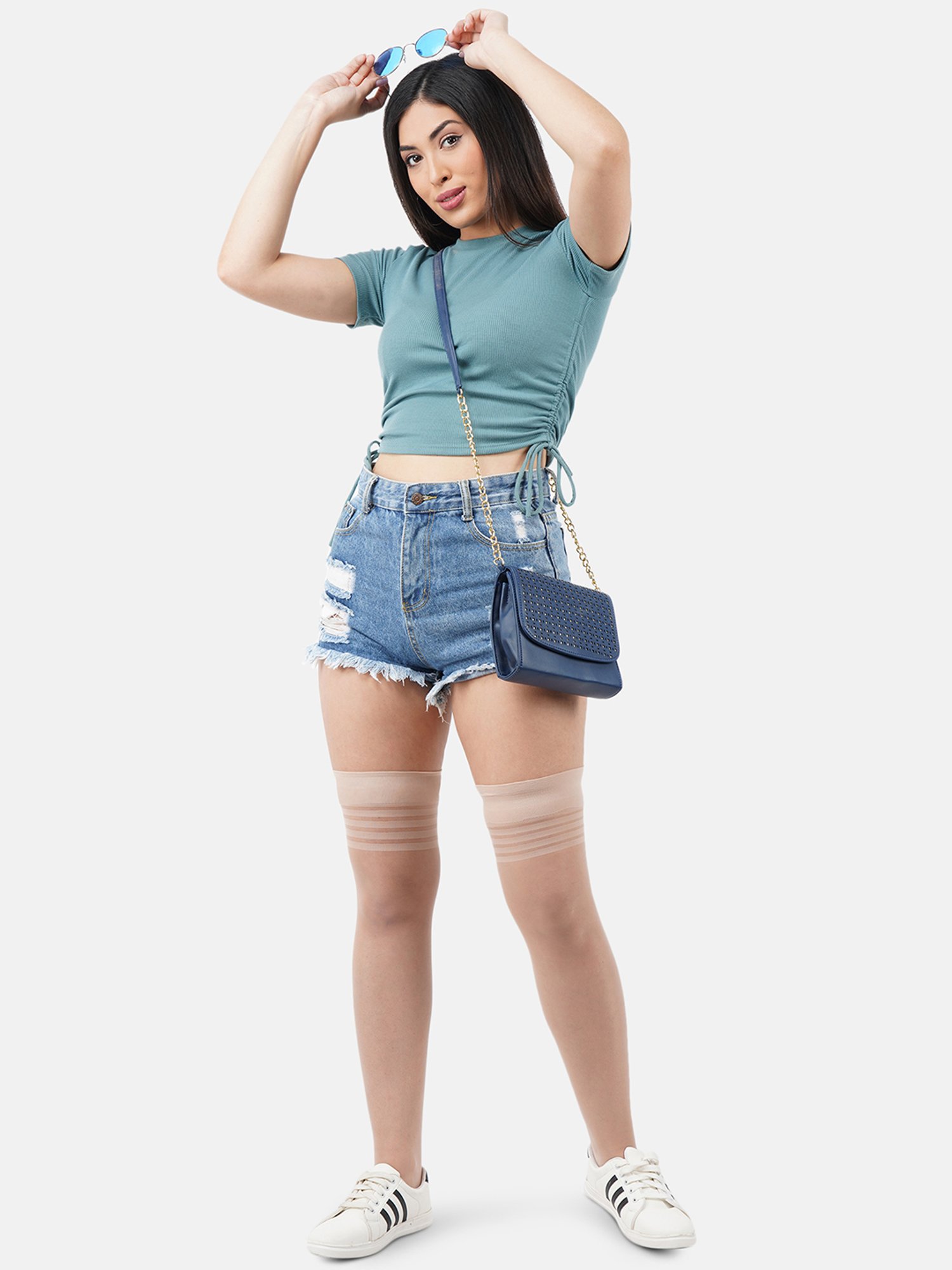 NEXT 2 SKIN Tan Striped Stockings - Pack of 2