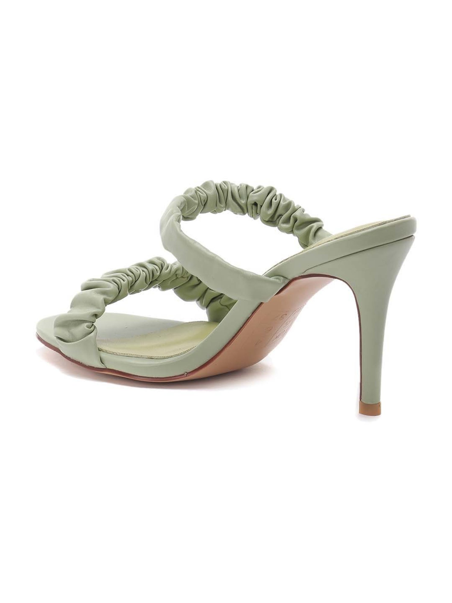 London Rag Women's Sage Green Casual Stilettos