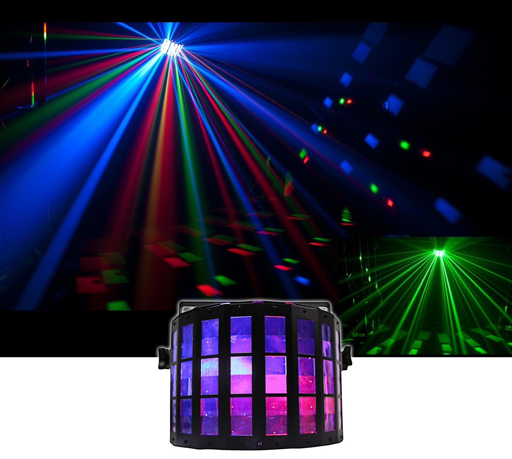 Chauvet DJ Mini Kinta IRC RGBW Derby Club Stage Effect Light+Fogger+Remote