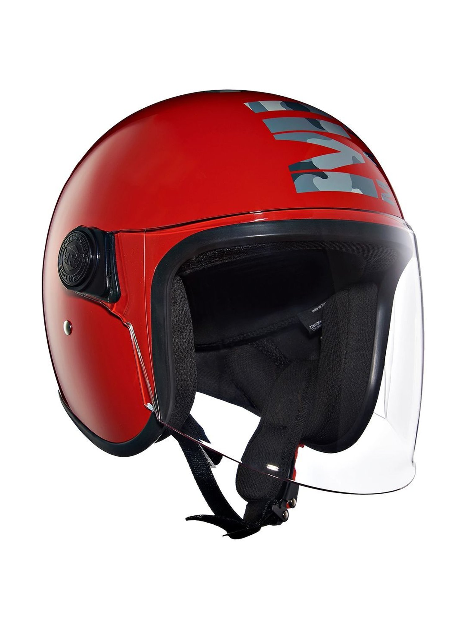 Royal Enfield Gt Red Printed Medium Helmet