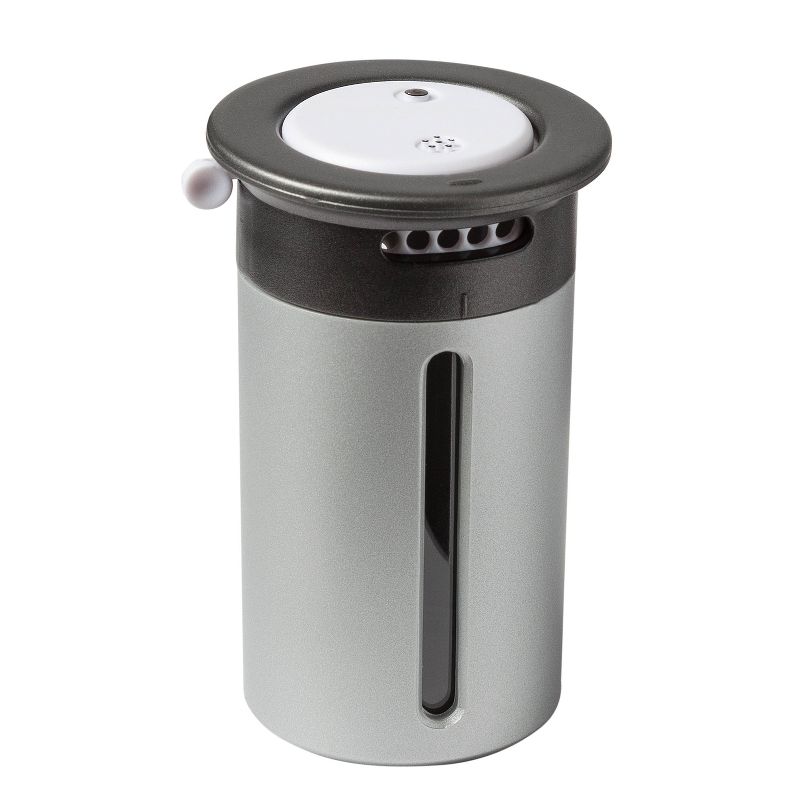 Zevro Zero Gravity Wall-Mount 12 Canister Magnetic Spice Rack - Silver