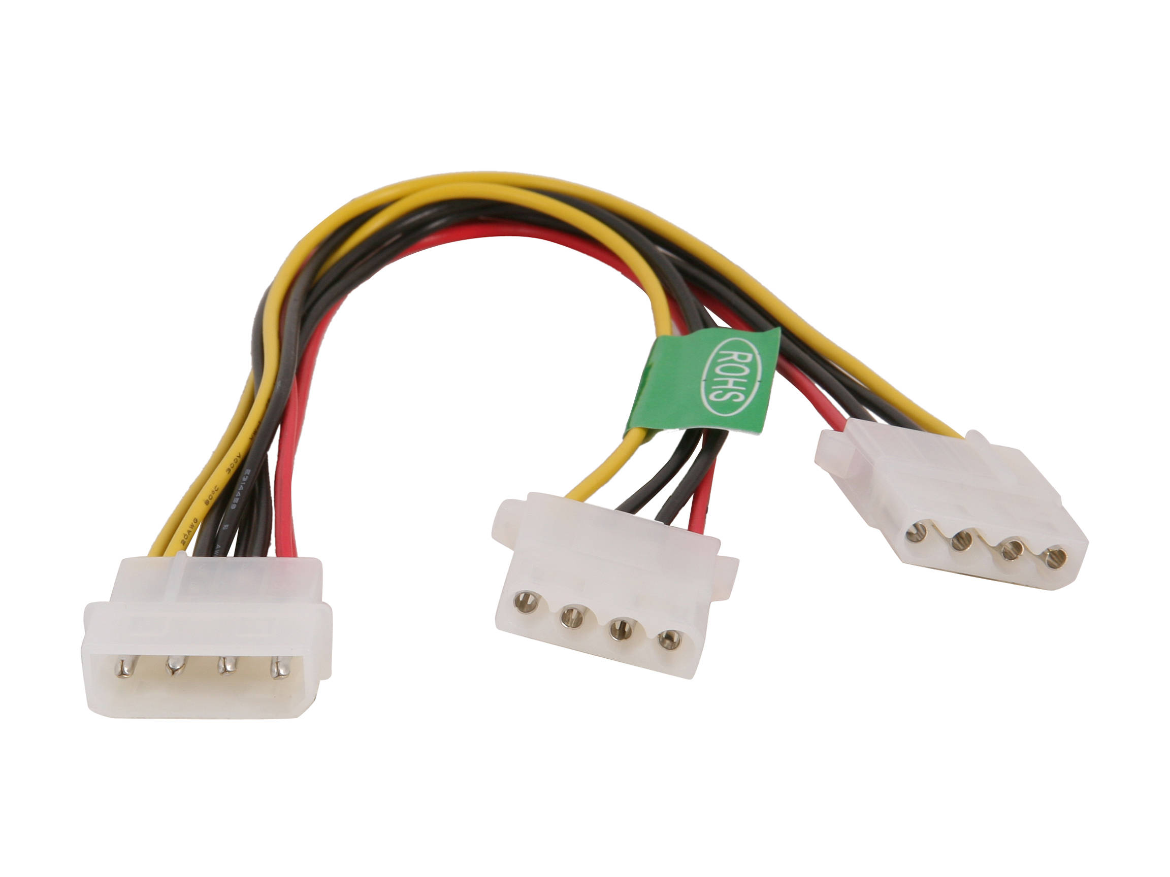 Micro Connectors 30cm Addressable RGB (ARGB) 1 to 4 Splitter Cable with/5 Male Pins (F04-04ARGB-30)