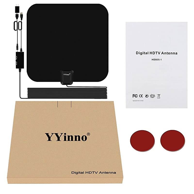 Antenna Indoor Amplified HDAntenna Digital HD 4K80 Miles Range Maxwith Powerful Amplifier 165 FT Coax Cable2019 Newest