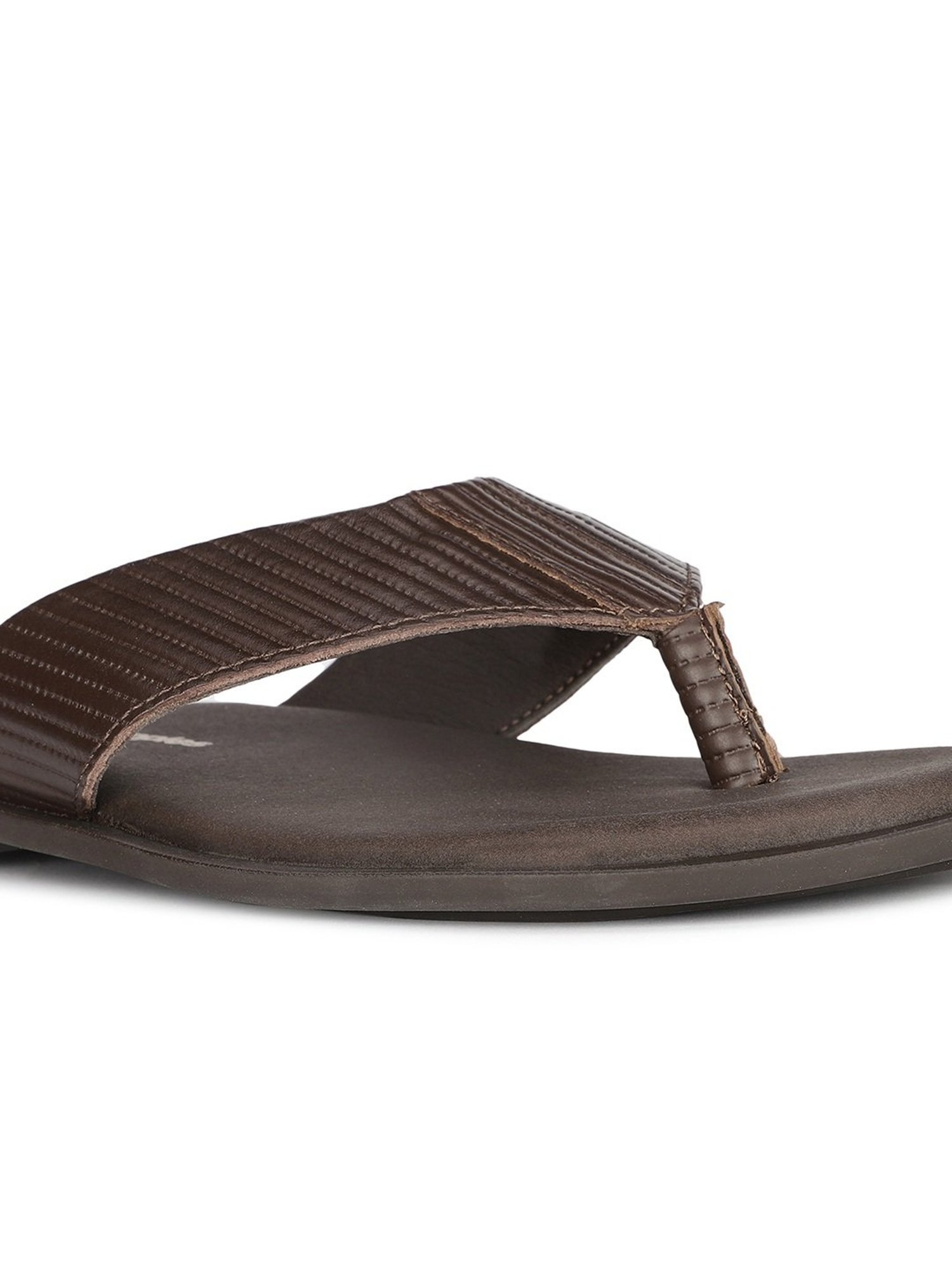 Hush Puppies by Bata Men's EDDIE E Brown Thong Sandals