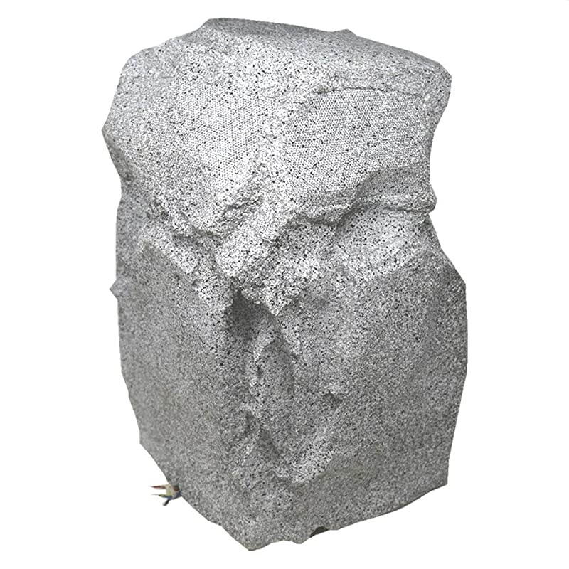 Outdoor Weather-Resistant Omnidirectional Rock Subwoofer White Granite