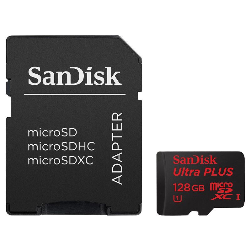 SanDisk Ultra PLUS 128GB microSD Memory Card