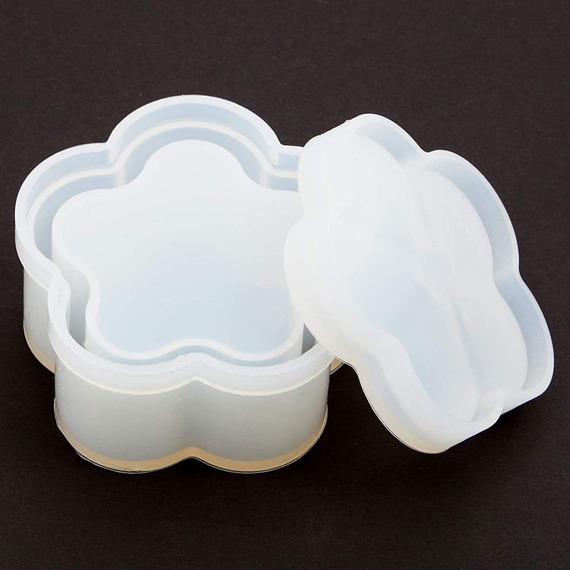 Bright Creations 4 Pieces Clear Resin Silicone Shaping Kit, Arts and Crafts Supplies, Geometric Shapes